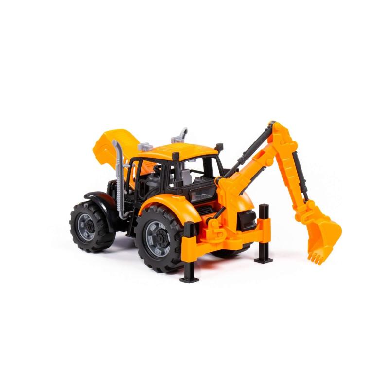 Traktor PROGRESS Bagger orange, Dipsplay