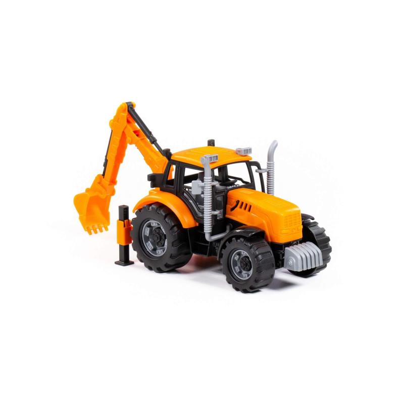 Traktor PROGRESS Bagger orange, Dipsplay