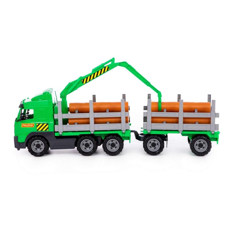 PowerTruck Holztransporter mit Anhänger (Box)