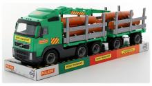Power Truck Holzfrachter Holztransporter Kinder Spielzeug Fahrzeug LKW 8756 NEU 