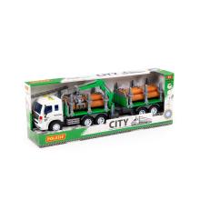 CITY LKW Holzfrachter, mit Schwungantrieb (Box)